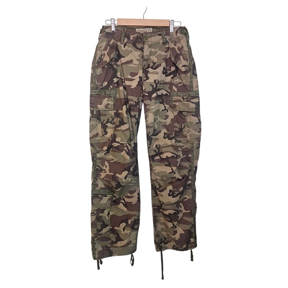 Abercrombie & Fitch Vintage 2012 Y2K Camo Cargo Utility Pants Size 6